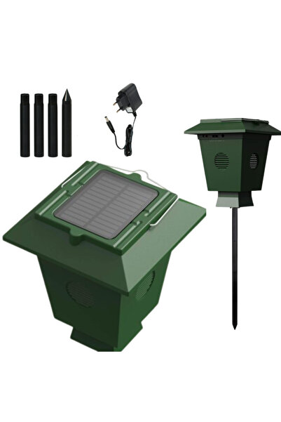 BIRAI Dispozitiv solar repelent pentru păsări pentru uz exterior