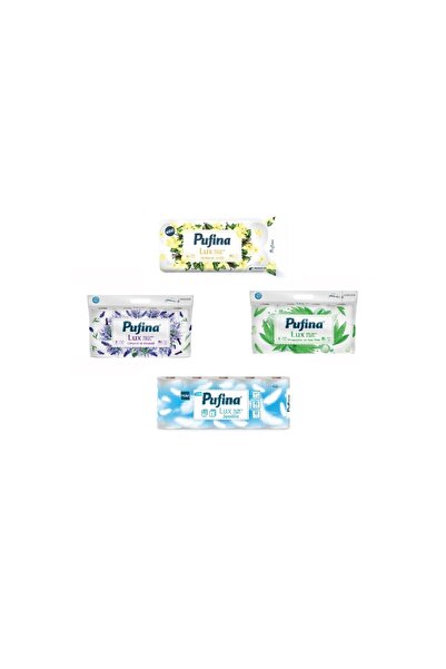 PUFINA Hârtie igienică Lux, diverse variante, 8–10 role / pachet, 2-3 stratur...
