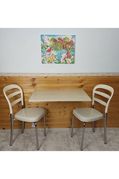 OEM Folding wall table, birch color, chipboard, model 6037