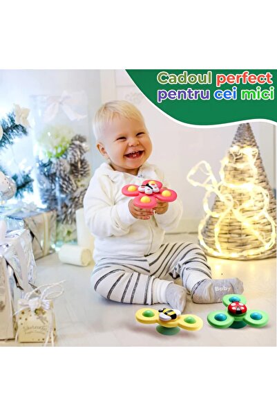 OEM Jucarie cu Ventuza si Spinner din Silicon Moale si Plastic ABS – Jucarie ...