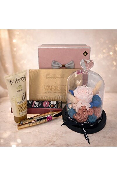 velve Set cadou pentru femei,trandafir criogenat,crema de zi,mascara,kit de b...