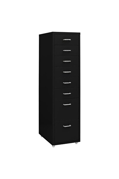 Concept Fișet mobil, negru, 28x41x109 cm, metal