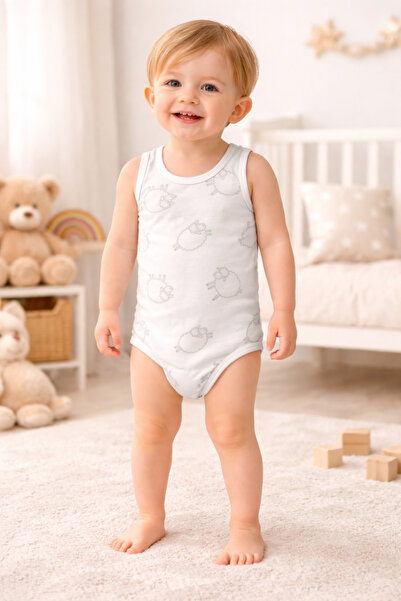 Bulut Anne ve Çocuk Askılı Bebek Çocuk %100 pamuklu Çıtçıtlı Body renkli dese...