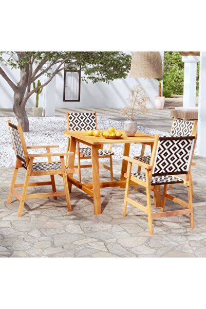 Concept Set mobilier grădină, 5 piese, lemn masiv de acacia