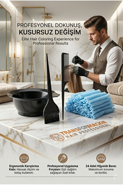 KaktüsKedi Σετ βαφής μαλλιών 24 καπέλα μαλλιών 713202