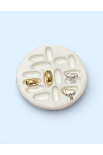 Major Hobi Stone Powder Handmade Decorative Ring Display Plate Jewelry Presen...