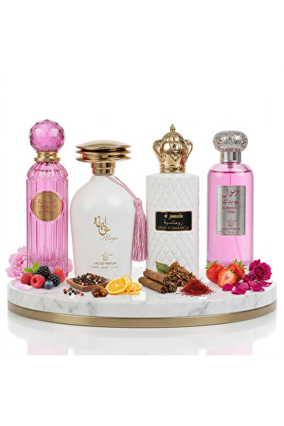 Ayelet Set 4 Parfumuri Arabesti De Femei 100ML - Gissah Pink + Aliya + Oud Ro...