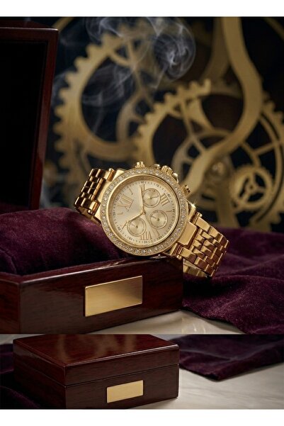 T-GOER Taşlı Kadın Kol Saati Metal Kordon