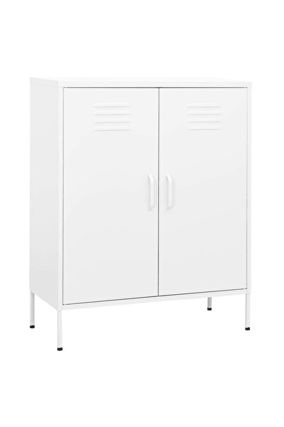 Concept Dulap de depozitare, alb, 80x35x101,5 cm, oțel