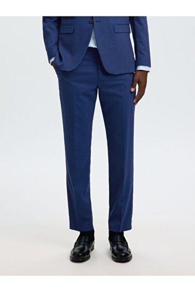 SELECTED Hose Gewebter Wollgemisch