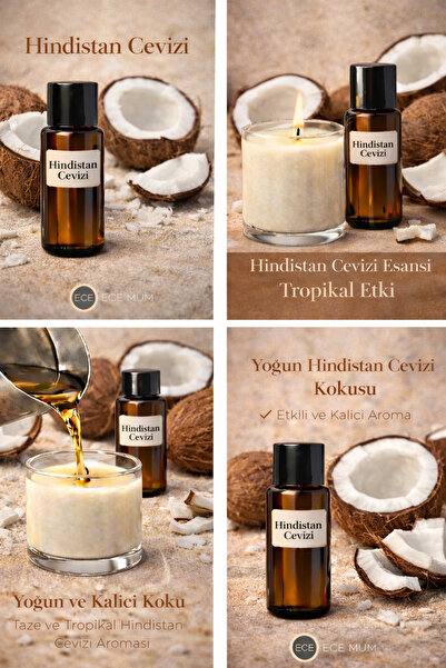 MUM Hindistan Cevizi Esansı 15 gr | Yoğun ve Kalıcı Tropikal Koku | Yapım Mal...