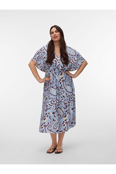 Veromoda Curve Kleid VMCNELLIE Langes Kleid