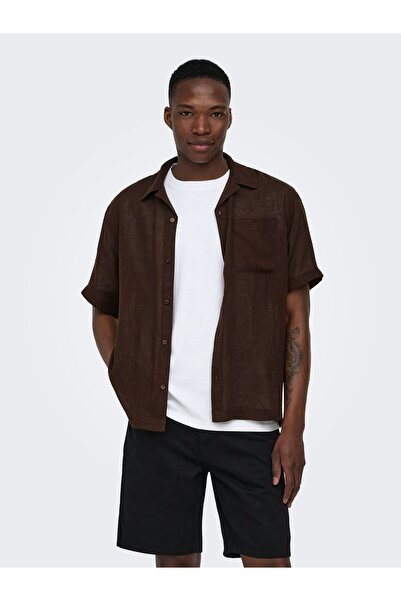 Only & Sons Hawaii-Hemd ONSLAURENCE Leinen Hawaii-Hemd