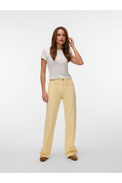 Vero Moda Weit geschnitten VMTESSA Hohe Taille Weiter Beinschnitt Jeans