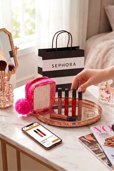 SEPHORA ألاصلي 100% مجموعة كريم ليب ستين الحصرية