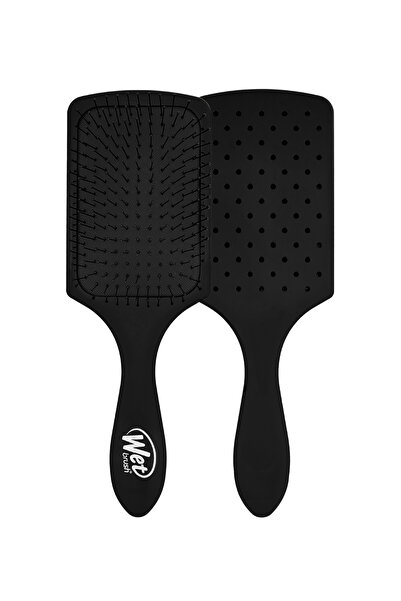 Wet Brush Paddle Detangler Kalın Telli Saçlar İçin Geniş Saç Fırçası Siyah