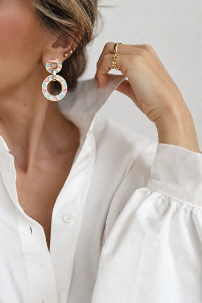Markiz Takı Colorful Hoop Earrings 2