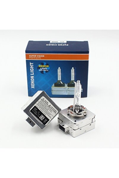Super Vision H.i.D. Set 2 Becuri Xenon D1S HID – lumină alb rece 6000K, Quick Start și soclu metalic