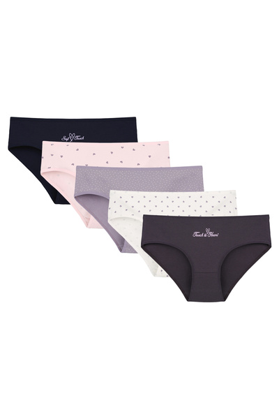 Donella Set de 5 chiloți, 3181B40, bumbac, Donella-XL INTL