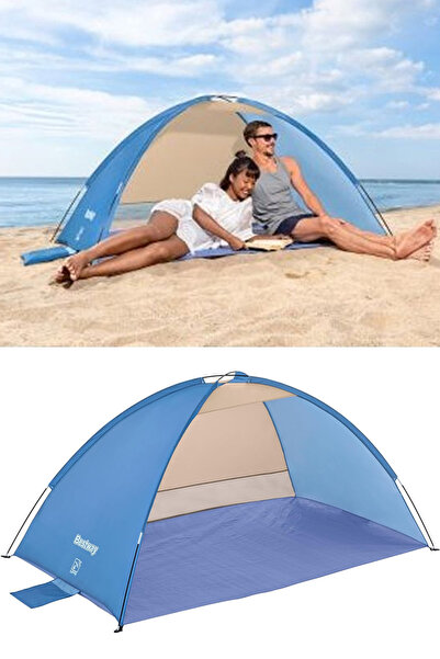 Binbirreyon Bestway Plaj Güneşliği Plaj Çadırı Tente Gölgelik Çantalı Hb021