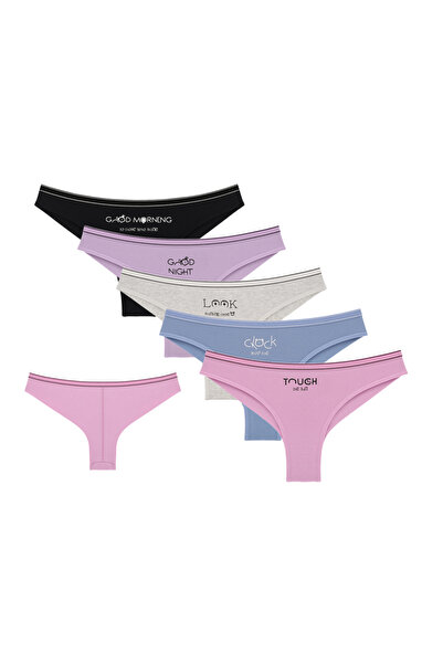 Donella Set of 5 women's panties, 4071PB176, cotton Donella-L INTL