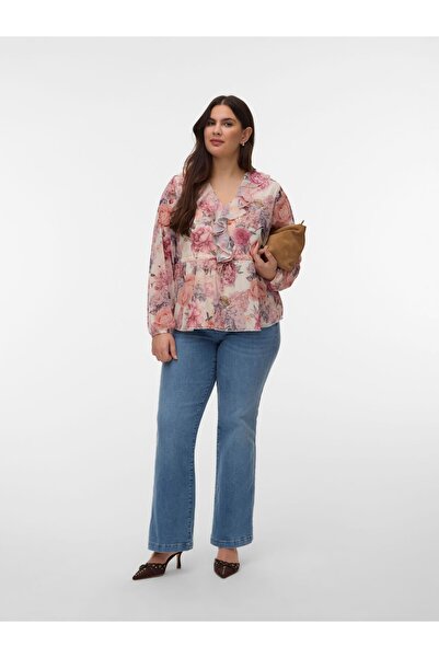 Veromoda Curve Top mit Schößchen AWCBLAIR Top