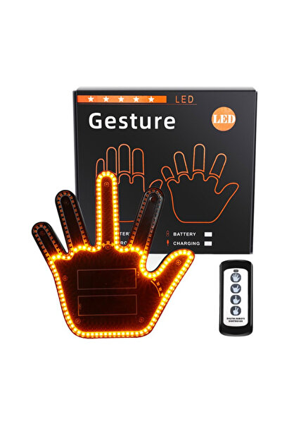 Ruan Semn LED auto cu telecomanda design mana 4 moduri efect vizual stralucitor