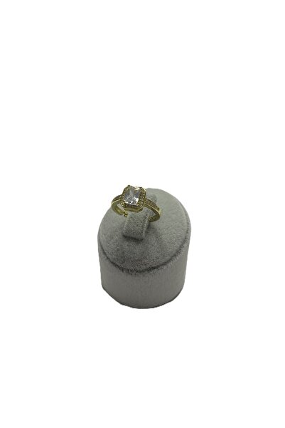 GAMZELİRENKLERİM خاتم باجيت مرصع بحجر الزركون الذهبي مع تعديل من الفولاذ