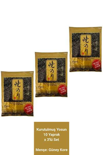 Kaitatuya Doğal Nori Sushi Yosunu 10 Yaprak 25gr
