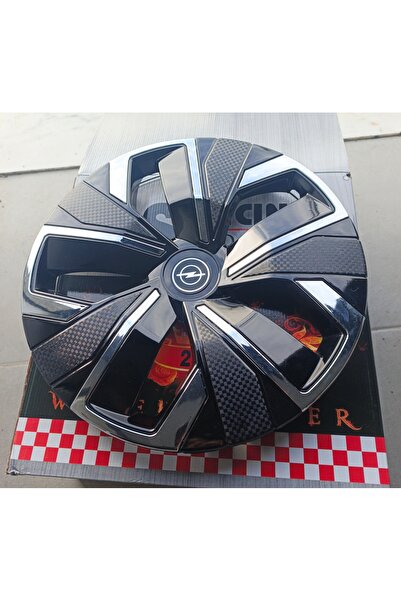 Universal Opel Astra/Corsa/Combo 16"inç Uyumlu Çift Renk Jant Kapağı 4'lü Tak...
