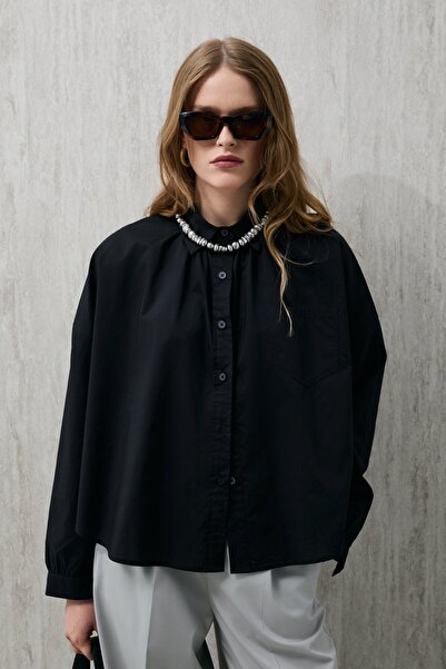 Lufian 121010012 Pamela Kadın Gömlek SİYAH