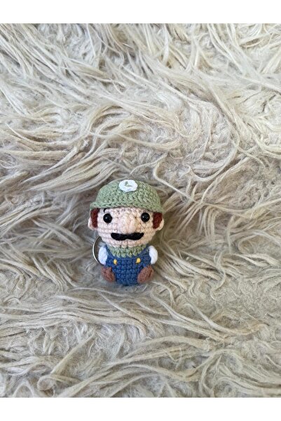 Morey Πλεκτό μπρελόκ Αμιγκουρούμι – Φιγούρα Λουίτζι |   Χειροποίητα Αξεσουάρ ...