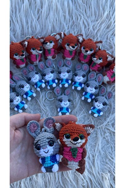 Morey Πλεκτό μπρελόκ Amigurumi - Χειροποίητο αξεσουάρ τσάντας και δώρο Φιγούρ...