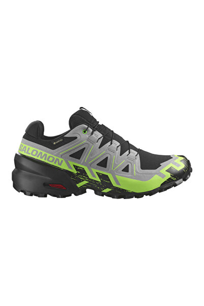 Salomon Pantofi Alergare Trail Barbati Speedcross 6 GTX Black-Alloy-Green Gecko