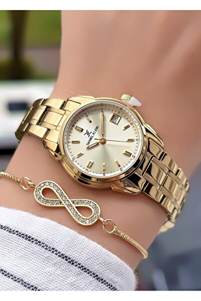 Daniel Klein Yeni Sezon Minimal Kasa Kadın Kol Saati - Altın Renk - Bileklik ...