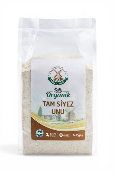 Mill & More Only Natural Products Organik Tam Siyez Unu 500 g +6 Ay
