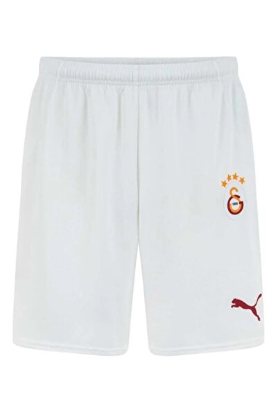 Puma Galatasaray Sk Gsk Domácí šortky 24/25 Pánské fotbalové šortky BÍLÉ