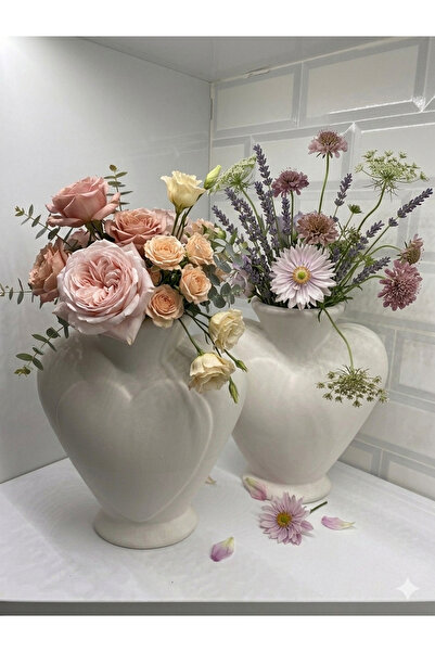 SERAMİK Kalp Dekoratif Obje Tek Adet Fiyatıdır