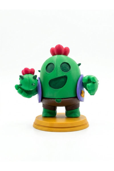 OEMPLUS Brawl Stars Spike Figürü - El Boyaması 3D Baskı - Koleksiyonluk 11 cm