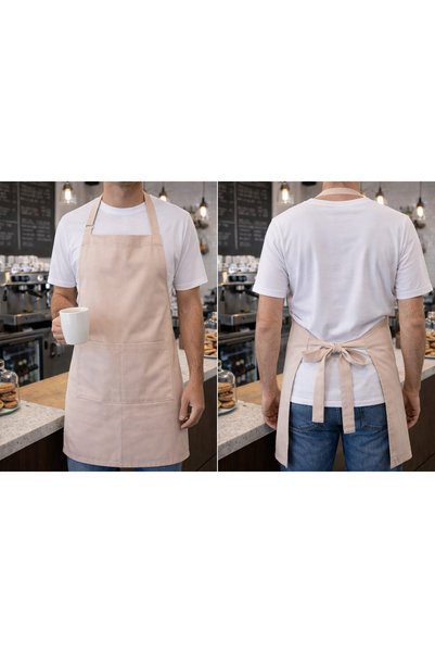 Derycollection Chef's Apron, Liquid Repellent, Stain Resistant, with Adjustable Straps