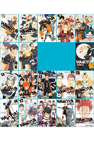 Gerekli Şeyler Yayıncılık Haikyu 1-7, 10-19. Arası ( 8 ve 9. Ciltler yok ) Tü...