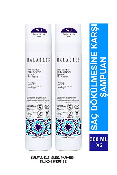 Halalles Saç Dökülmesine Karşı Vitamin Biotin ve Amino Asit İçeren Şampuan Sü...