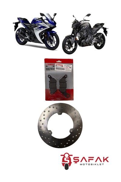 ŞAFAK MOTOSİKLET YAMAHA R25 MT25 ARKA DİSK ORJİNAL FREN BALATASI 2014-2024 UY...