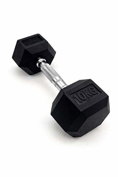 fitpublic 10 kg Kauçuk Profesyonel Olimpik Hex Dumbbell ( Hex Dambıl - Altıge...