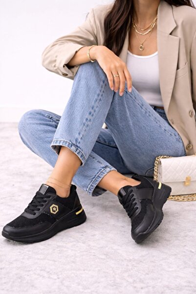 Slipcat دانتيل حذاء رياضي نسائي حذاء رياضي ذو نعل عالي 5 سم من تريند تيتردز