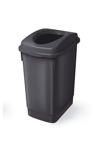 Melkan Home Siyah Banyo Çöp Kovası 27 Litre Atık Kutusu Cafe Otel Çöp Kovası Geri Dönüşüm Kutusu 27 Litre