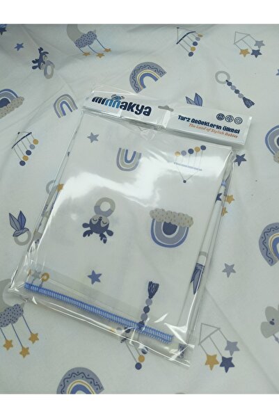 minnakya yeni doğan bebek battaniyesi 80*90 tek katlı çok amaçlı pazen battan...