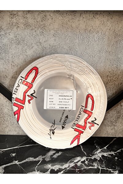 çarkıt kablo 2X0,75 MM KORDON KABLO 100 MT