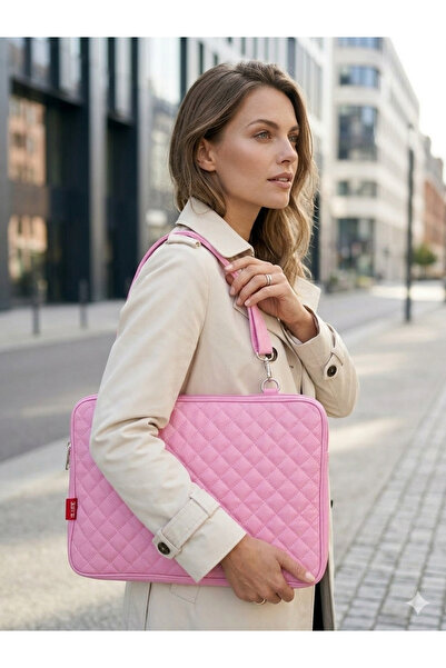 NorthAK 15.6'' Laptop Notebook Bag - Pink MacBook Air Pro Compatible Case 13-...