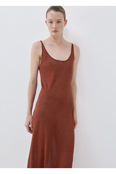 MANGO Woman Keten triko elbise